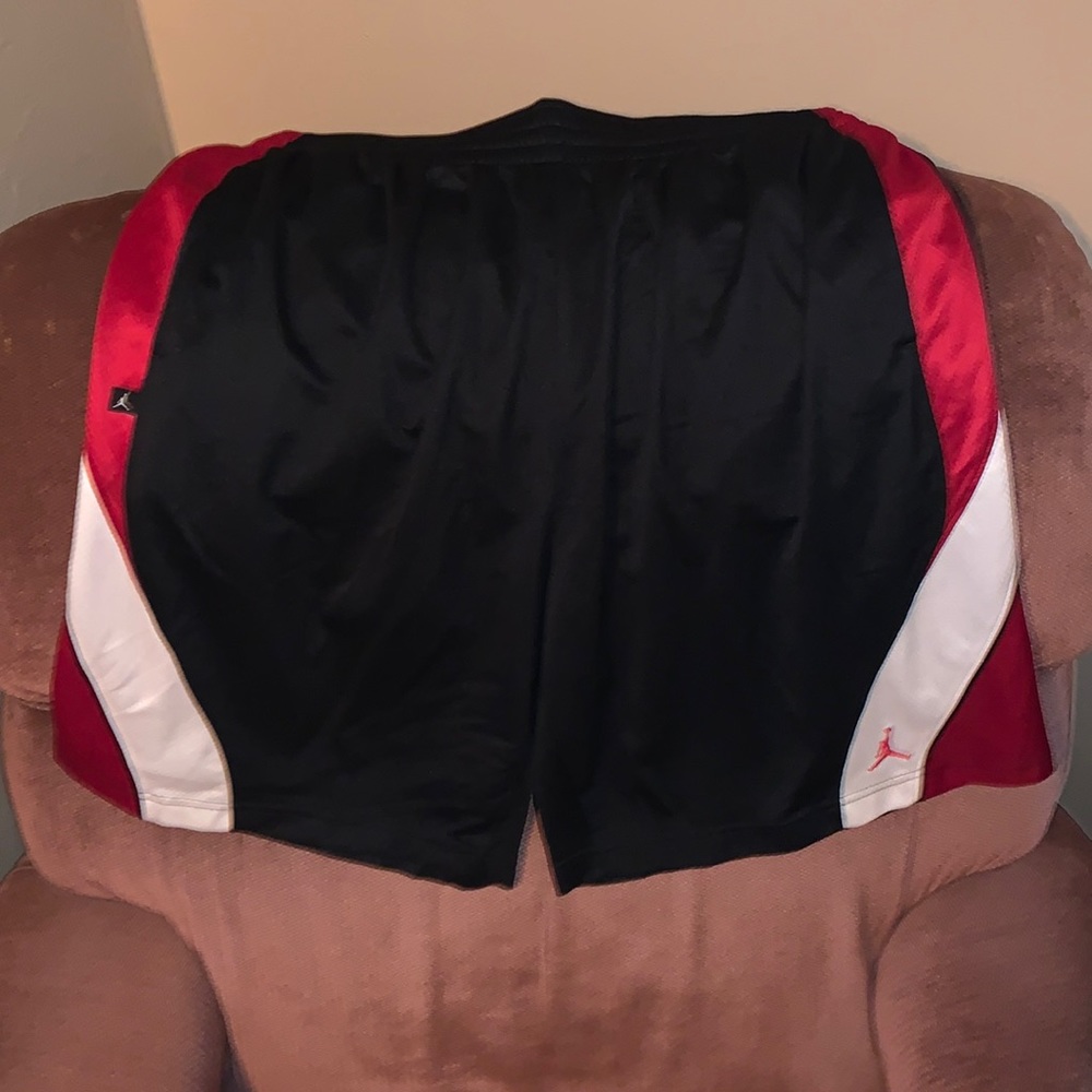 Jordan Mens Black Basketball Shorts Size XXL